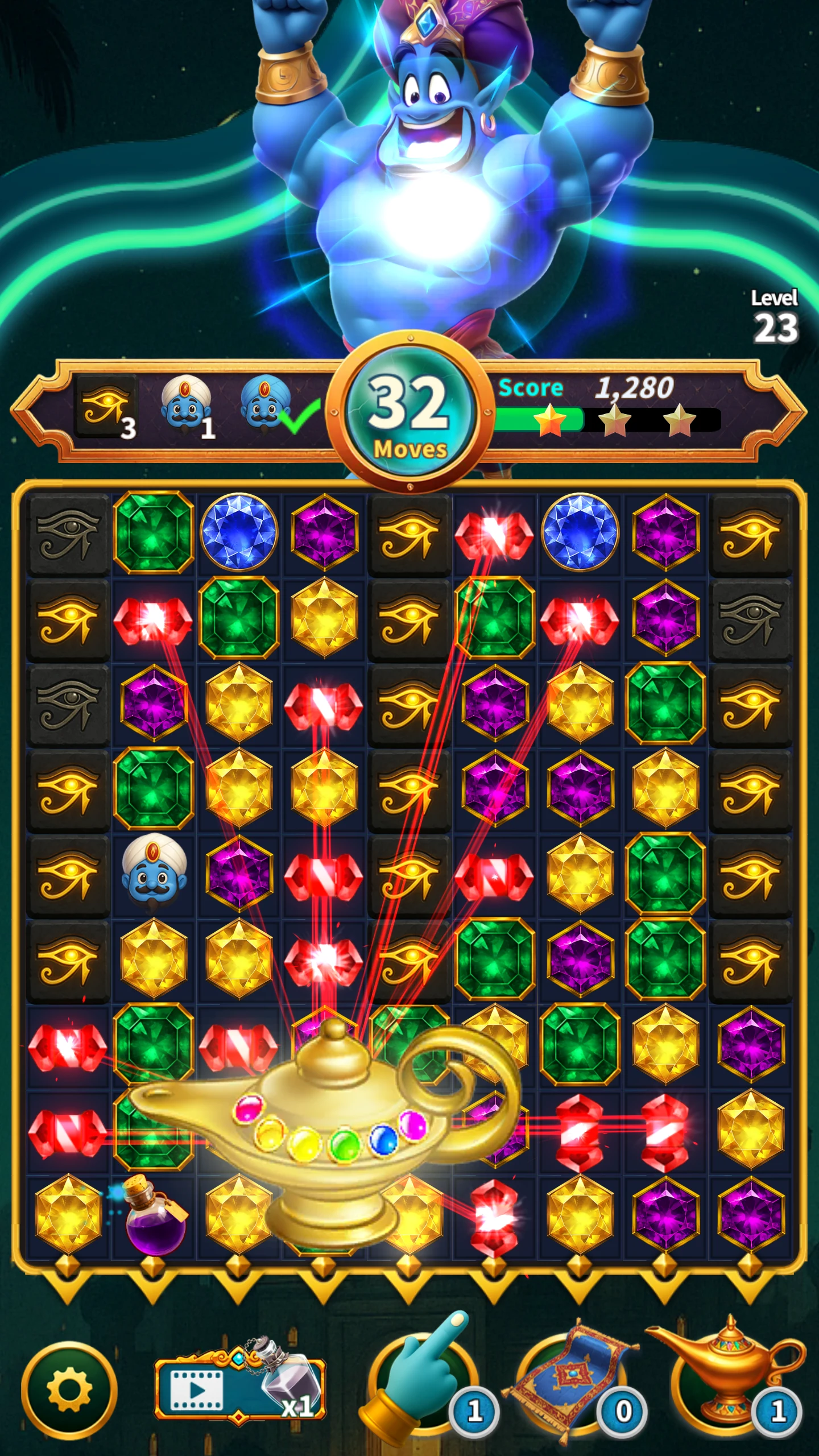 Magic of Genie : Match3 Puzzle screenshot