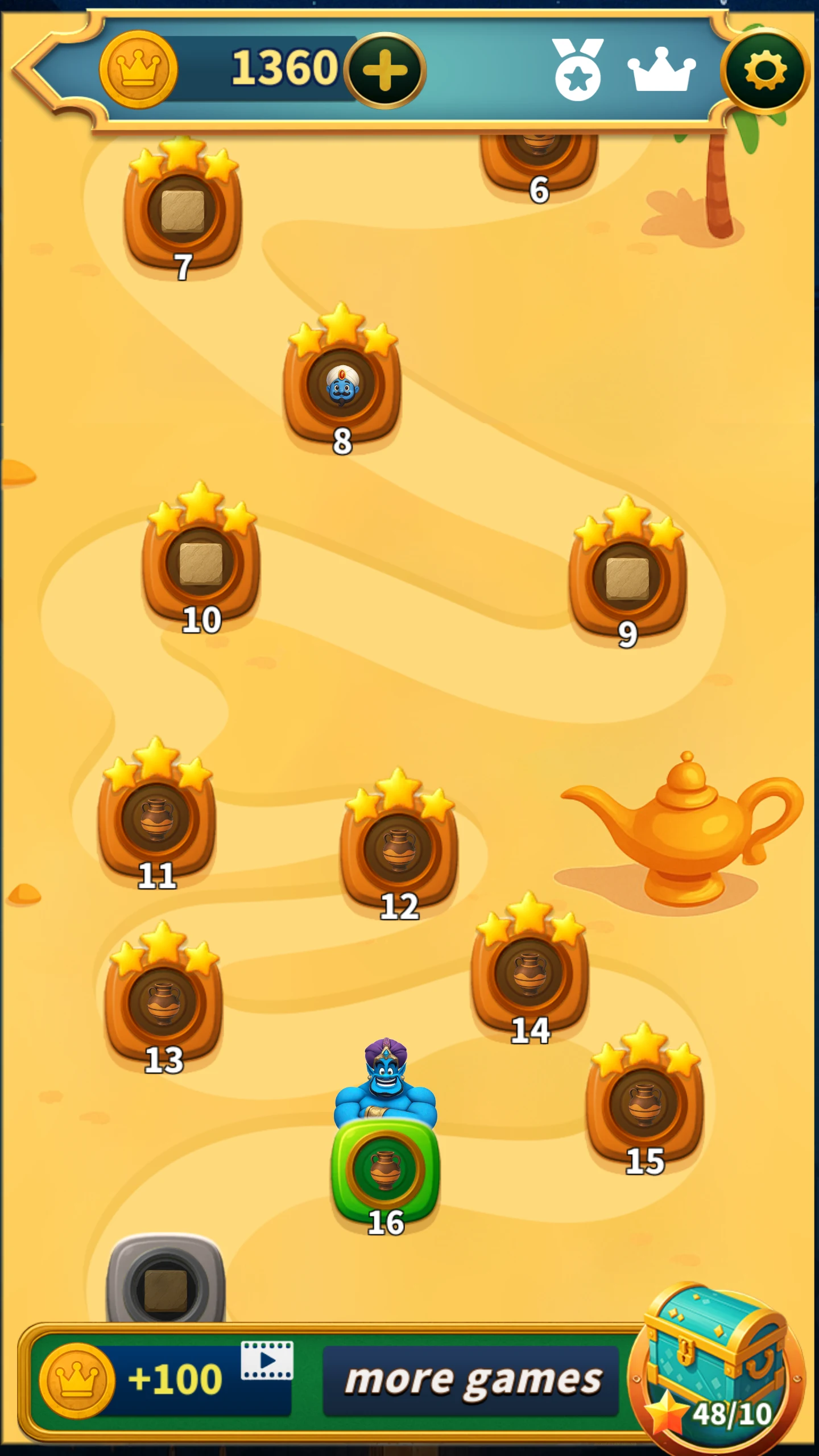 Magic of Genie : Match3 Puzzle screenshot