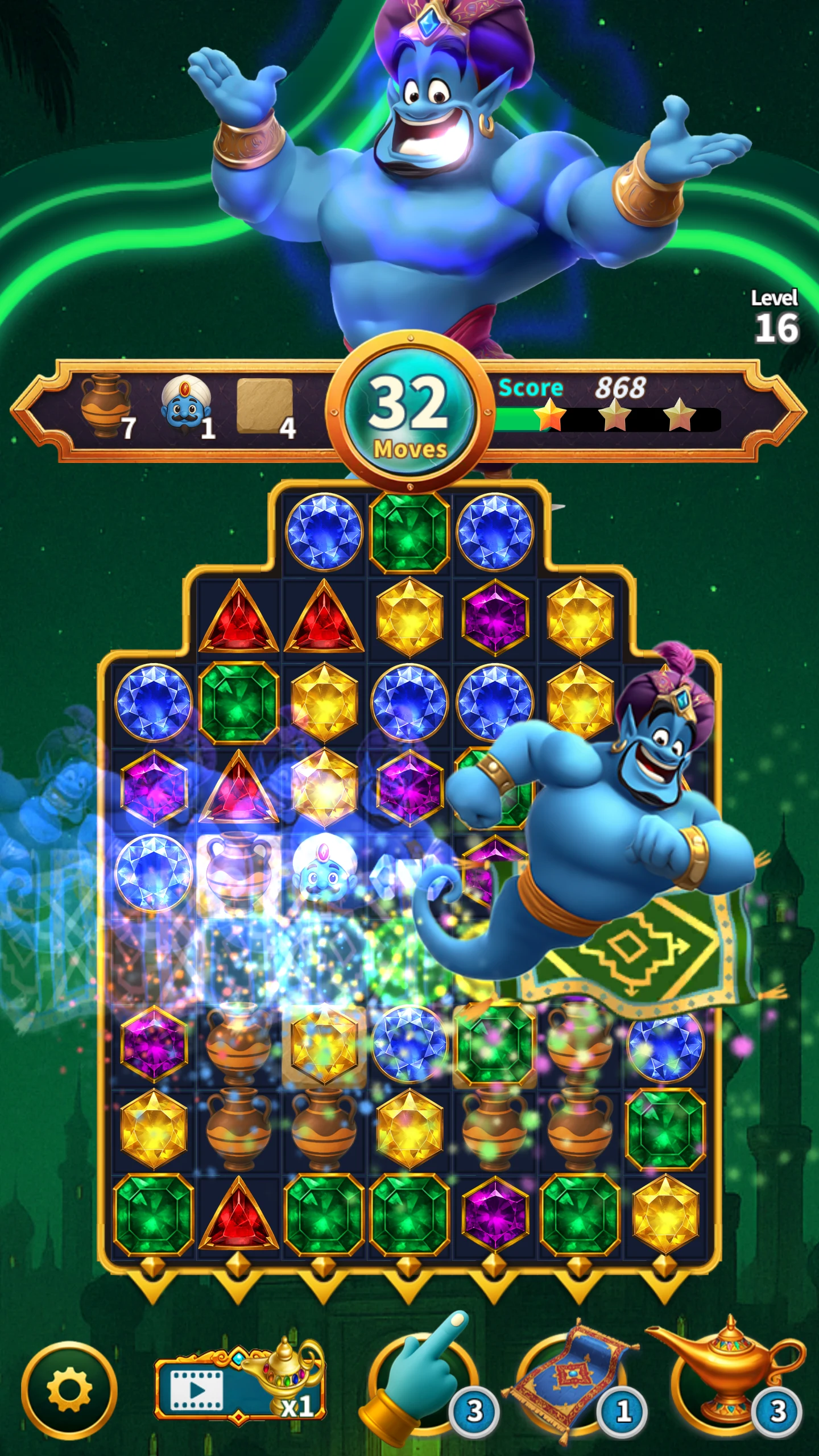 Magic of Genie : Match3 Puzzle screenshot